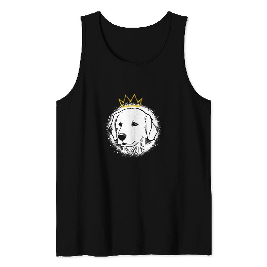 Great Pyrenees with Crown Tank Tops