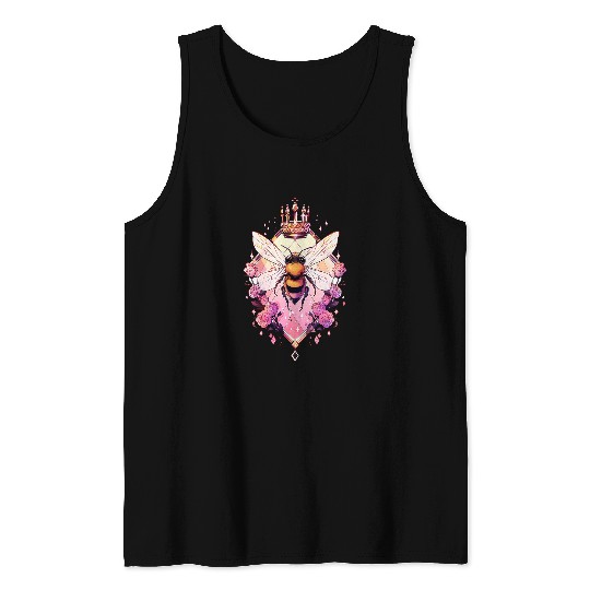 Queen bee and Honey Beekeeper Beekeeping 2 Tank Tops
