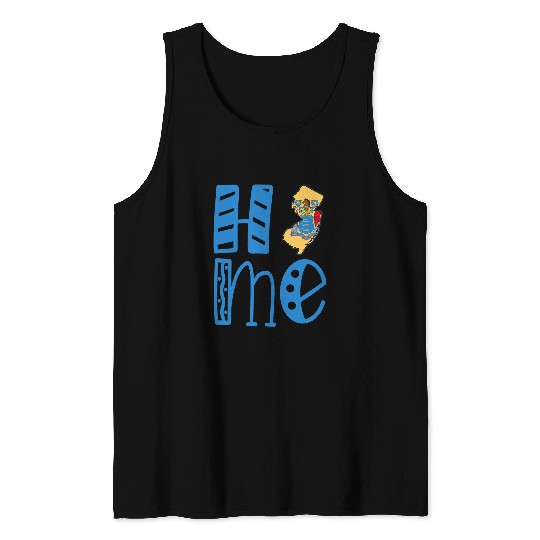 homes New Jersey in Art Block Letters Tank Tops