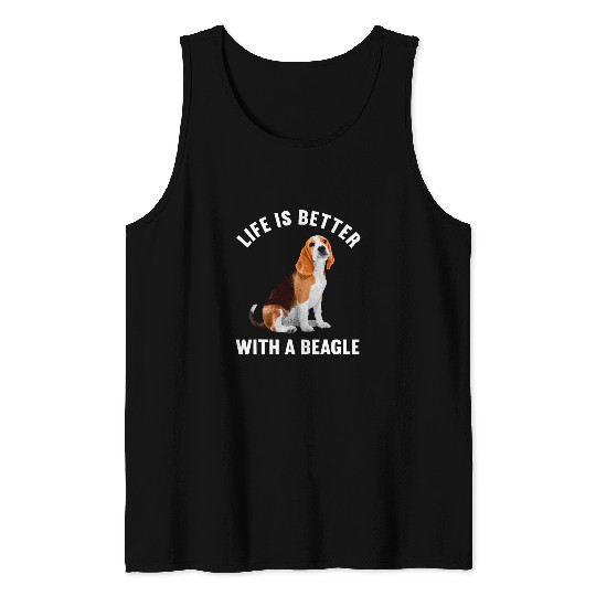 Funny Beagle Design For Men Women Kids Beagle Dog Lovers Tank Tops