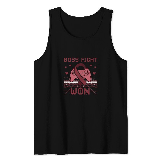 Multiple Myeloma Awareness Boss Fight Won Gamer Tank Tops