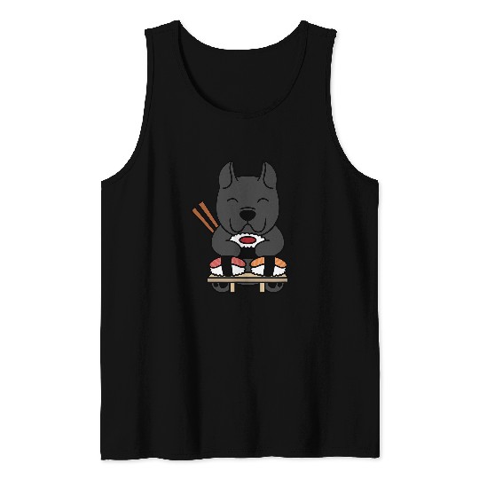 Sushi Cane Corso Dog Tank Tops