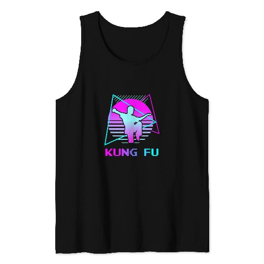 Retro vintages Classic Kung Fu Martial Artist Tank Tops