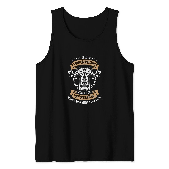 Mens Motorcycle 2Gift Tonton Motorcycle Motards Tank Tops