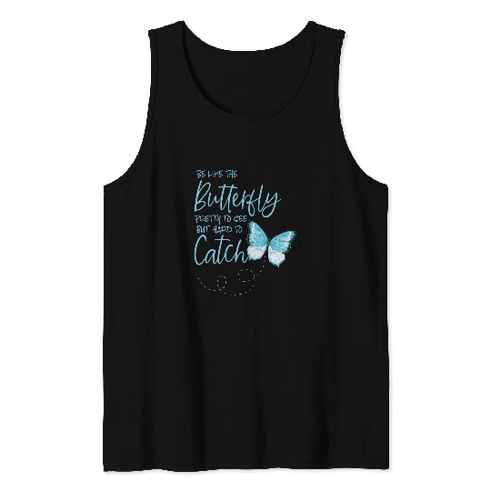 Womens Butterfly tee beautiful fashion graphic tee Tank Tops