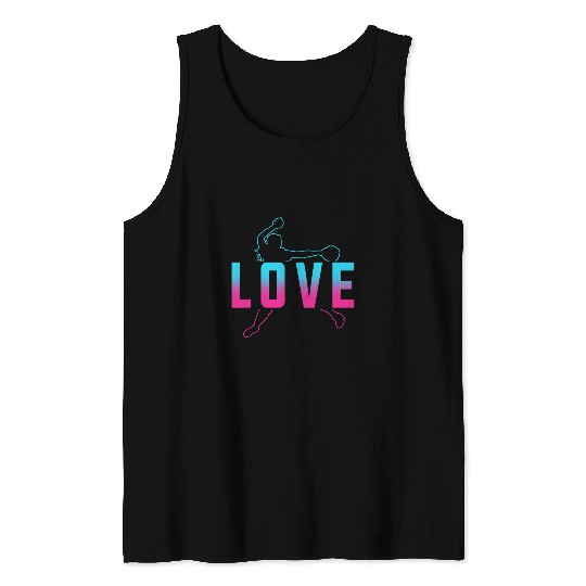 Softball Girls Daughter Niece Baseball Player Love Tank Tops