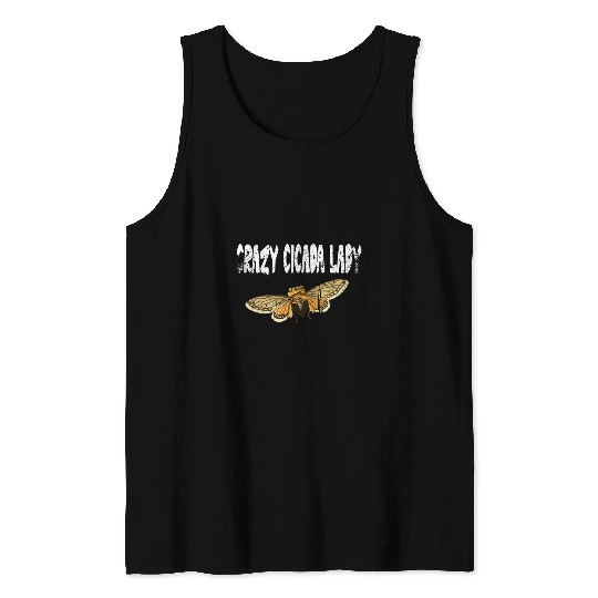 vintages crazys Cicada Lady 2Brood X 2 Tank Tops
