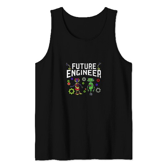 Robot Builder Robotics Engineer AI Artificial Intelligence Tank Tops