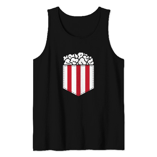 Popped Corn Maker Movie Night Popcorn Snack Popcorn Lover Tank Tops