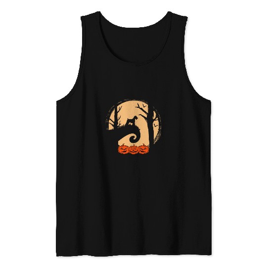 Discover Miniature Schnauzer And Moon Pumpkin Halloween Costume Dog Tank Tops