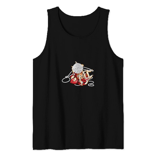 Plays with ball of wool 2Kawaii spider Tank Tops