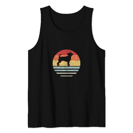 Discover Retro Smooth Coat Chihuahua Dog Mom Dad Cute Dog Lover Owner Tank Tops
