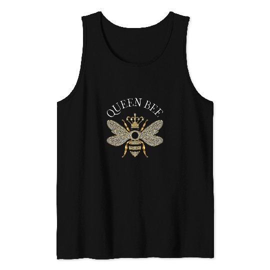 Queen Bee Jewelry Jewels Cute Beekeeping Beekeeper 3 Tank Tops
