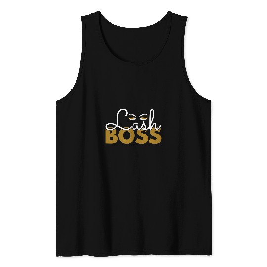 Lash Boss Make Up Artist Photographs Tank Tops