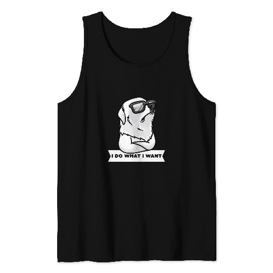 Pyrenean Mountain Dog Stubborn Dog Great Pyrenees Tank Tops