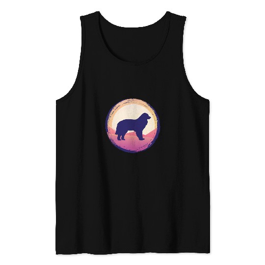 Pyrenean Mountain Dog Retro 37 Tank Tops