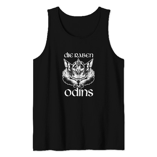 Raven Odins Viking Northmen Valhalla Mythology Tank Tops