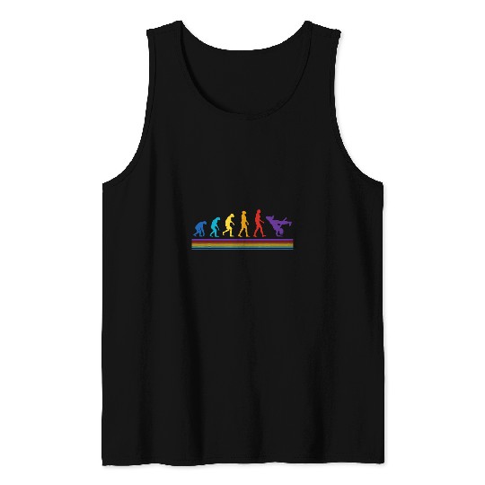 Retro vintages BGirl Evolution Breakdancing Hip Hop Dancer Tank Tops