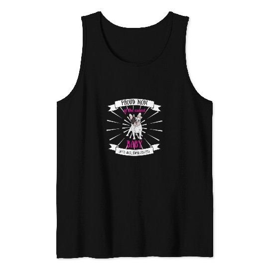Frenchie Mama Bulldog Proud Dog Mum Dog Puppy Dogmom Tank Tops