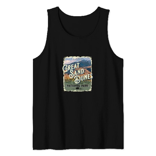 Great Sand Dunes National Park Colorado vintages Travel Tank Tops