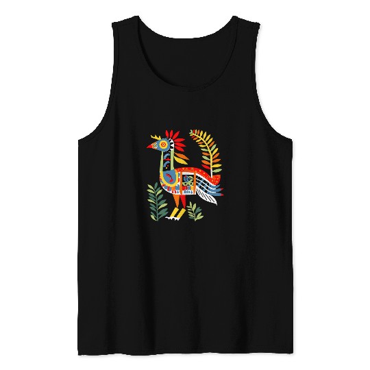 Mythical Bird in American Pacific Northwest Coast Art Style Tank Tops