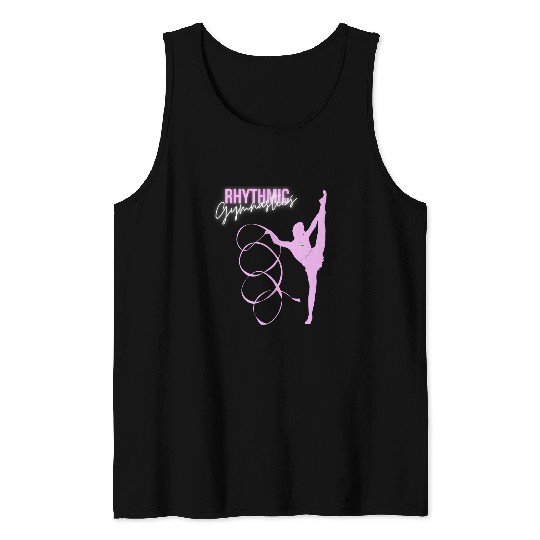 Rhythmic Gymnastics Purple Lilac Gymnast Girl Tank Tops
