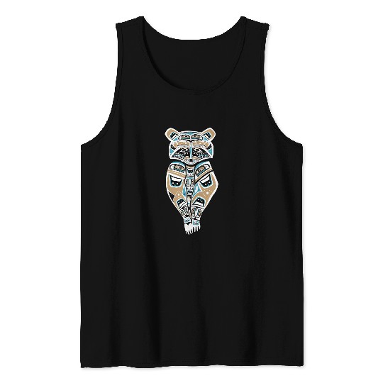Raccoon Native American Totem Art Tribal Coon Tank Tops