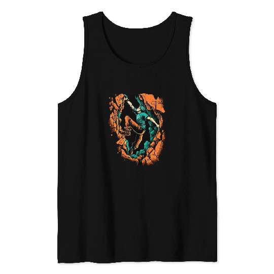 Rock Climbing Mountain Indoor outdoor Bouldering rope climb 3 Tank Tops