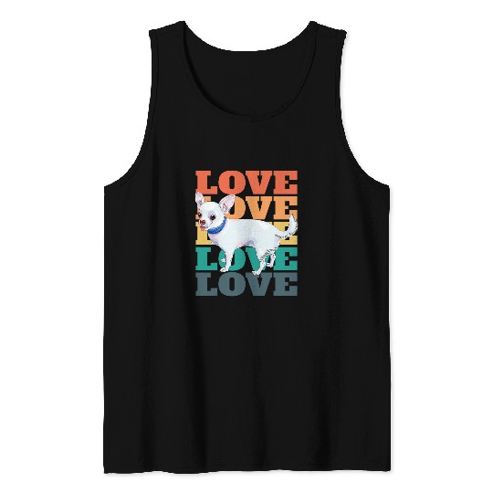 Discover Funny Chihuahua Owner Cute Retro 2 Tank Tops