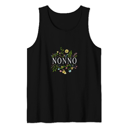 Nonno Wildflower Garden Art Beautiful Flower Art Tank Tops