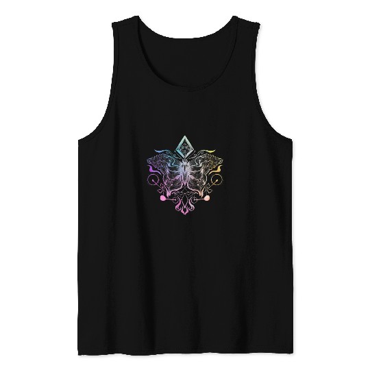 Watercolor Butterfly Gothcore Nature Moth Cottagecore Forest Tank Tops