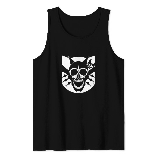 Horror Skull Skull Art Skull Gothic Heavy Metal 26 Tank Tops