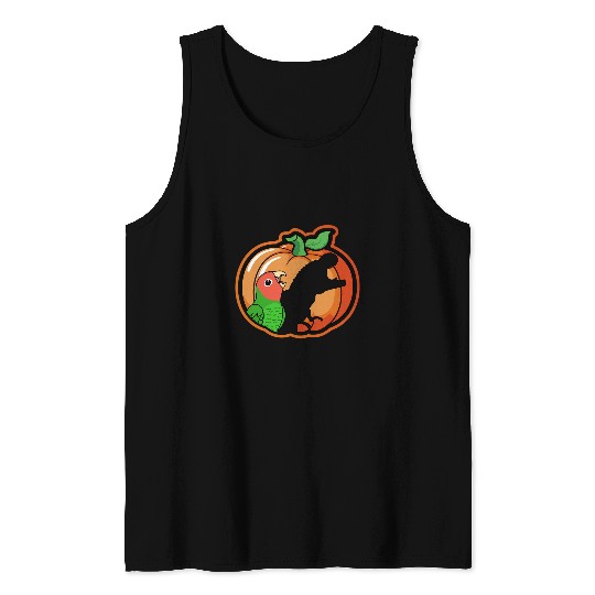 Pumpkin Parrot 2T Rexs Shadow I Rosyfaced Green Lovebird Tank Tops