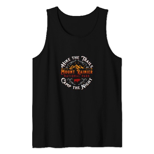 Mount Rainier National Park Washington Novelty Souvenir Tank Tops