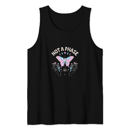Not a Phase Trans Butterfly   Pride Subtle Ally LGBTQ Tank Tops