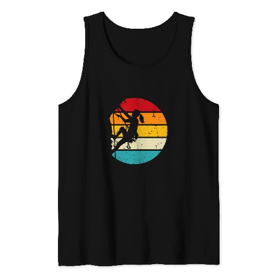 Rock Climbing Gear Women Retro Climb Like a Girl Tank Tops