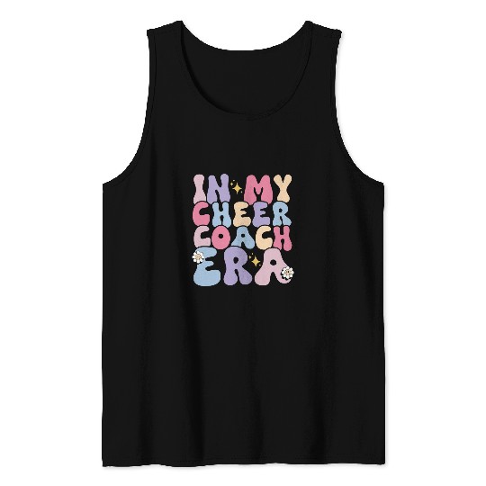 In My Cheer Coachs Era Groovy 1 Tank Tops