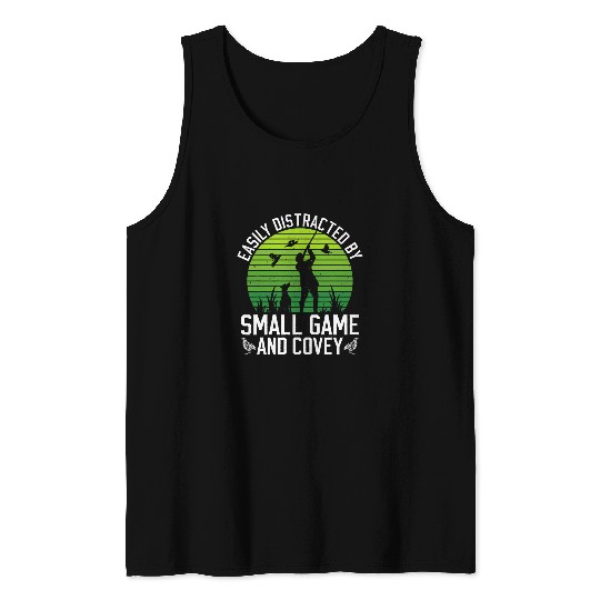 Upland Game Hunter And Quail Hunting Tank Tops