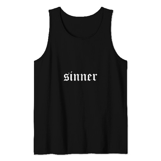 Occult Gothic Grunge Satan 666 Sinner Dark Art Tank Tops