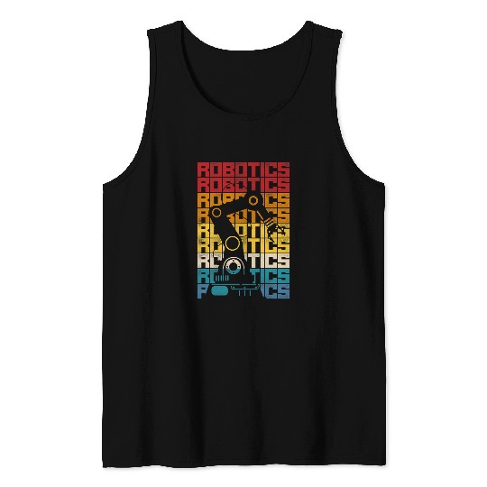 Robot Robotics Engineer Retro vintages Robotics Tank Tops