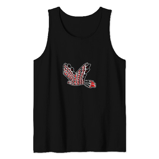 Red Tail Hawk Native American Tribal Bird Totem Birdwatcher Tank Tops