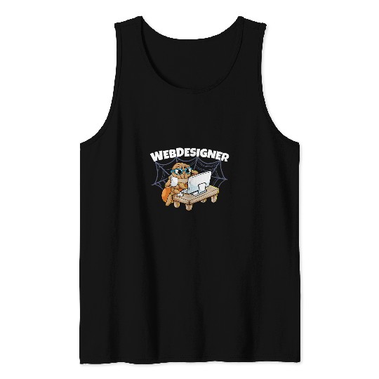 Webdesign Spider Programming Programmer IT Tank Tops
