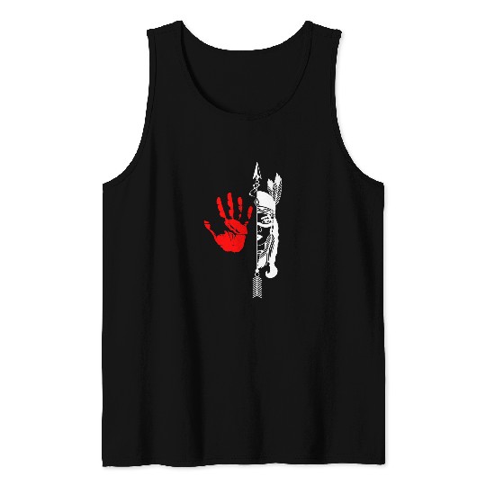 MMIW Awareness Indigenous Woman Native American Handprint Tank Tops