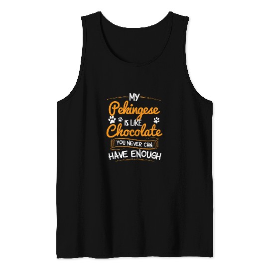 Pekingese Men Women Dog Mom Dog Lover 3 Tank Tops