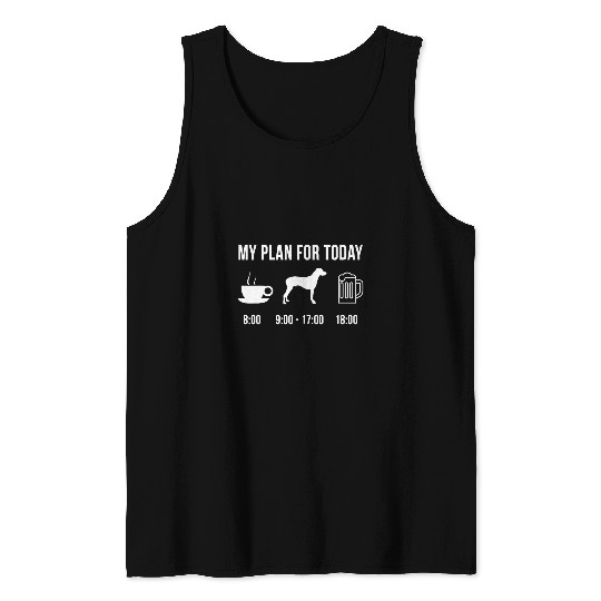 Pet Rhodesian Ridgeback Dog Puppy My Plan For Today 1 Tank Tops
