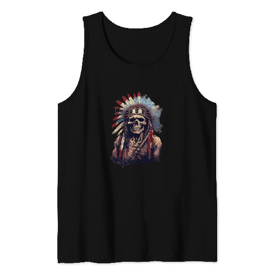 Native American Chief Tank Tops