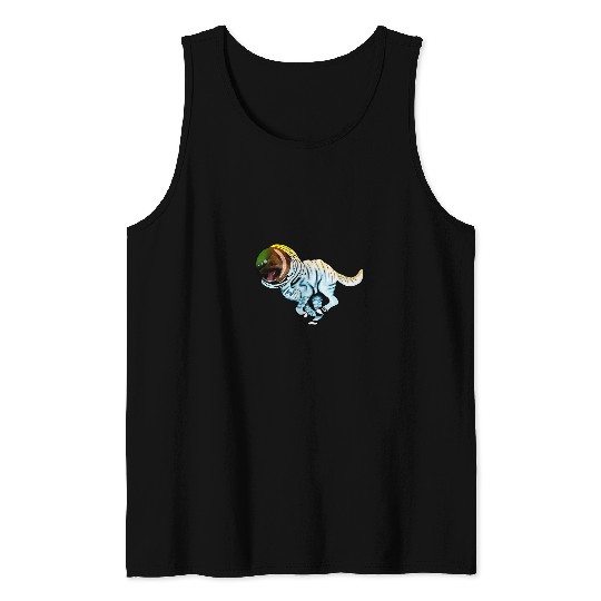 German Shepherd Dog Astronaut Space Dog Lover Tank Tops