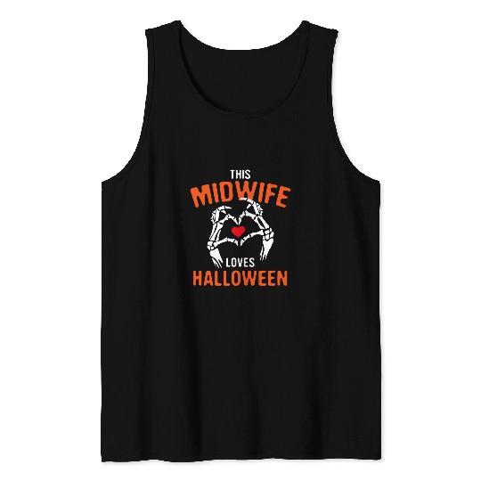 This Midwife Loves Halloween Doula Scary Birth Attendant 23 Tank Tops