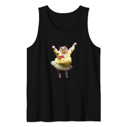 The Ballet Kitty Cat Version 20 Tank Tops