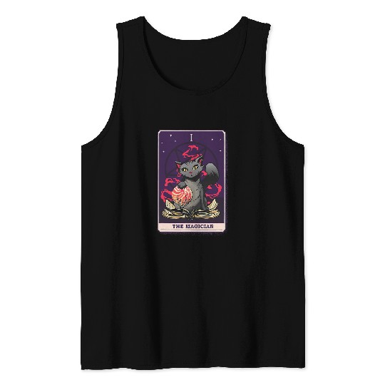 Im The Magician Cat Magical Power Wizard Tank Tops